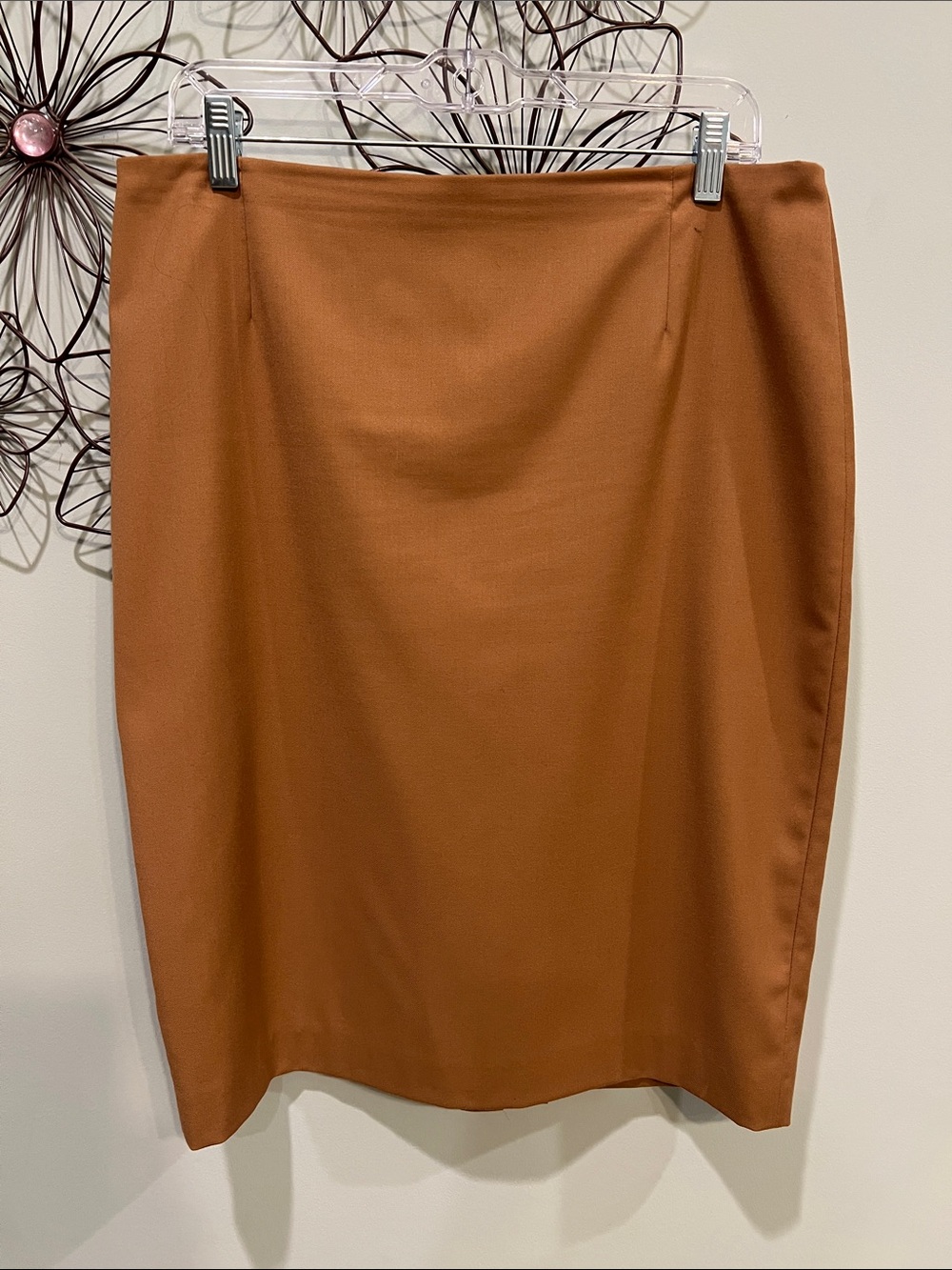 Alex Marie Rust-Tone Pencil Skirt